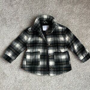 Brand new worn once Old Navy Plaid Jacket size 3T